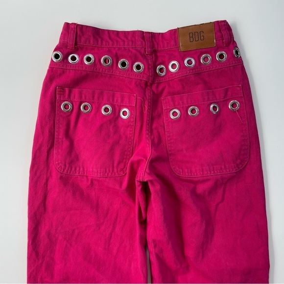Urban Outfitters BDG Maxo Grommet Cargo Jean in Pink Denim Y2K Size 28 - Picture 5 of 12